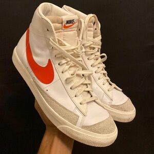 Classic red and white Nike blazers